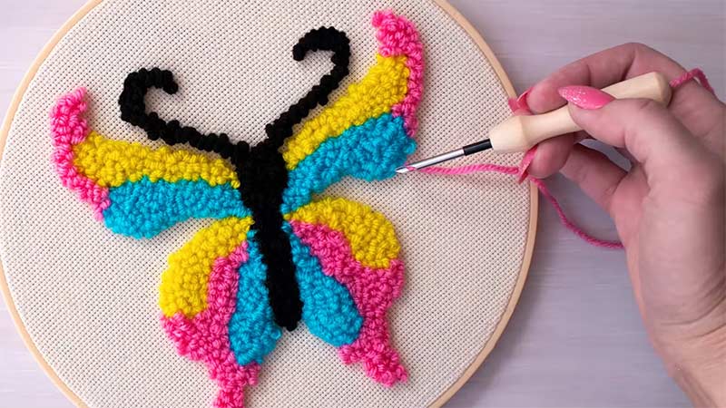 Embroider With Wool Yarn