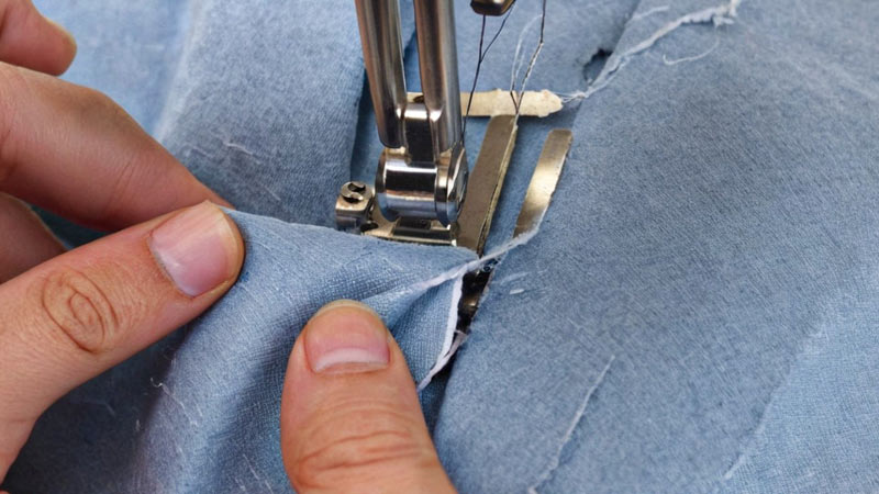 sew ripped polyester
