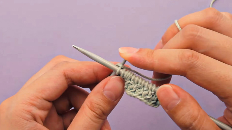Moss Stitch in Knitting for Beginners
