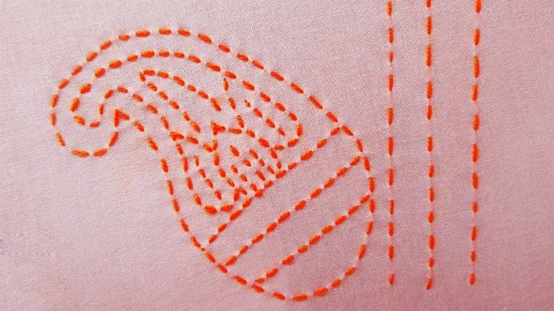 Running Stitch in Embroidery