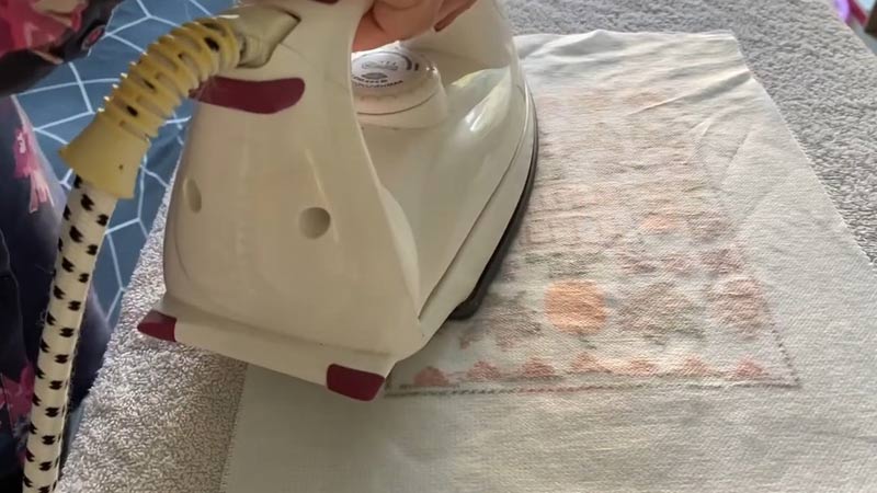 Ironing with a Cloth 