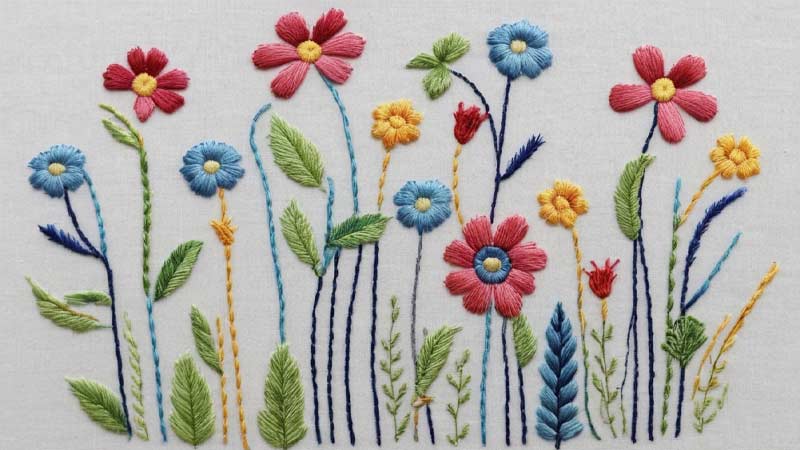 Stem Stitch Embroidery Designs