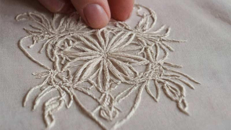 Thread Is Used for Cutwork Embroidery