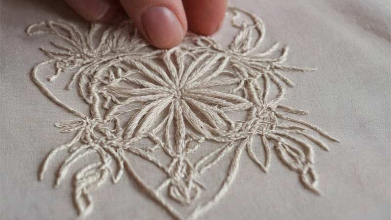 Thread Is Used for Cutwork Embroidery
