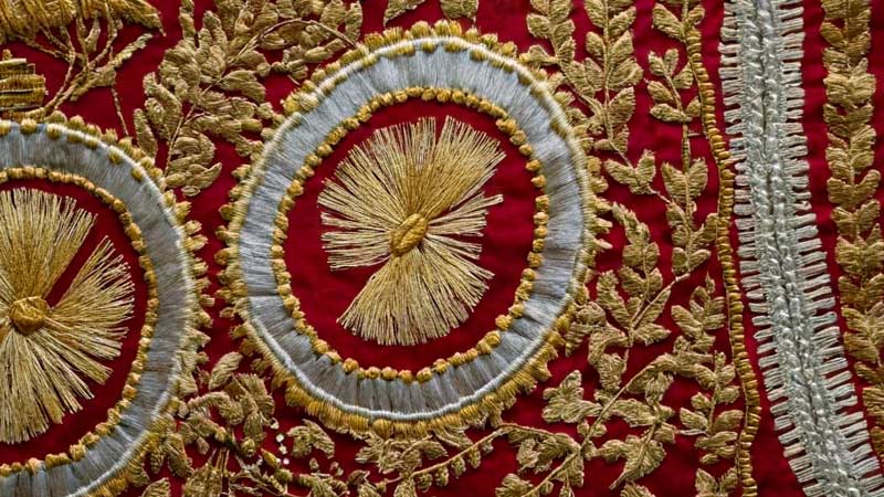 Threads Of Gold And Silver Used In Embroidery
