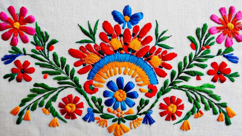 Traditional Mexican Embroidery Called