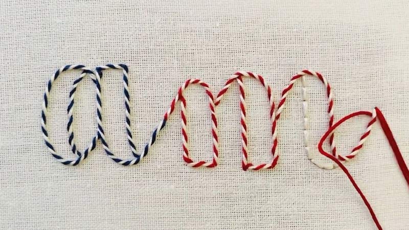 Whipped Backstitch