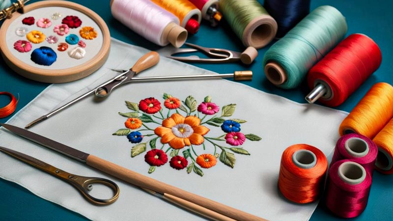 Materials and Tools Needed for Society Silk Embroidery